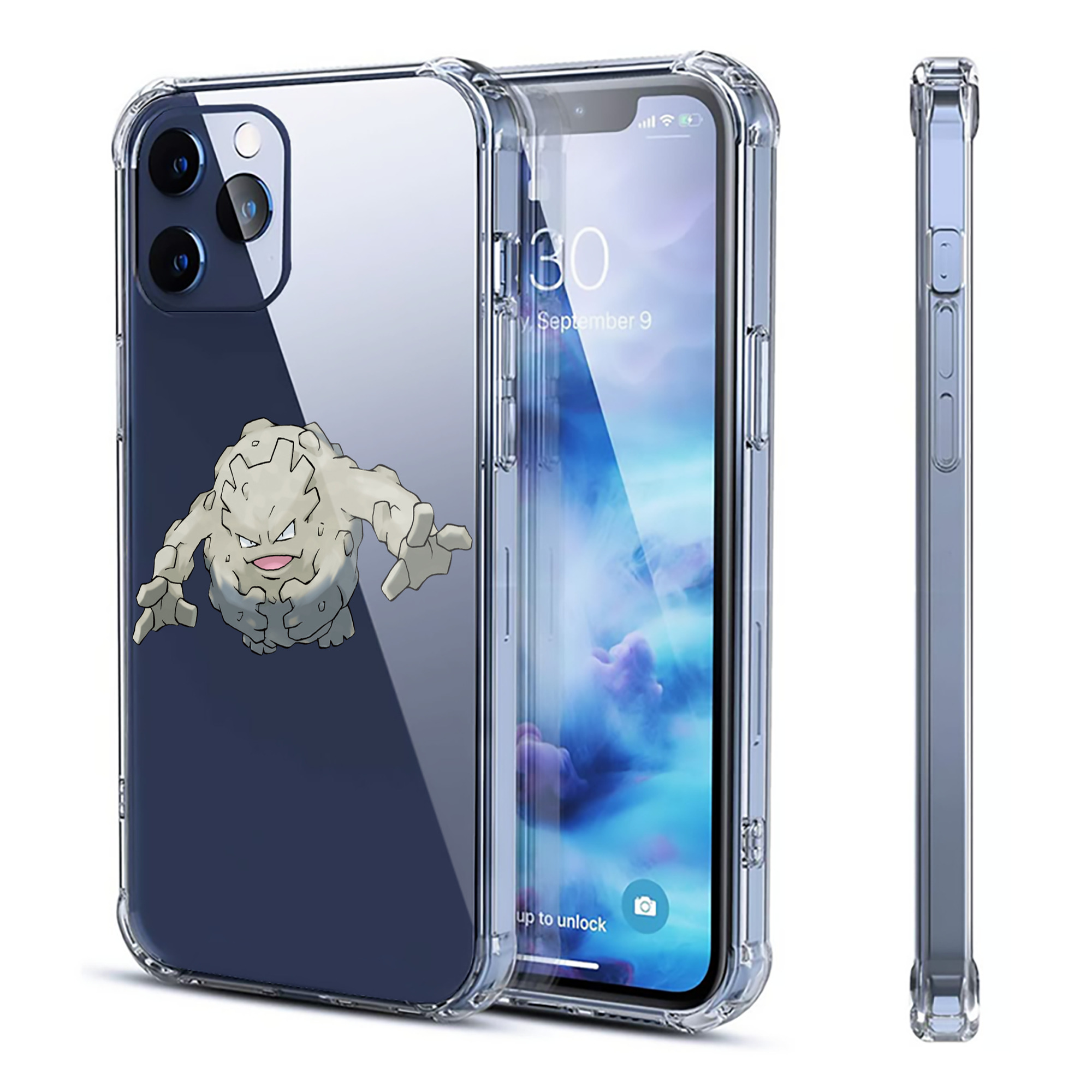 （画像用） ポケットモンスター Pokémon 【iPhone 12シリーズ対応】透明スマホケース（クリアソフトケース）